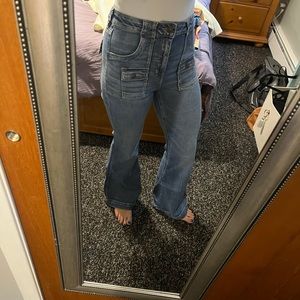 Super High Rise American Eagle Flare jeans